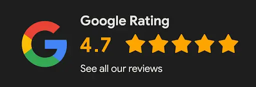 Google Reviews 4.7 out of 5 Stars